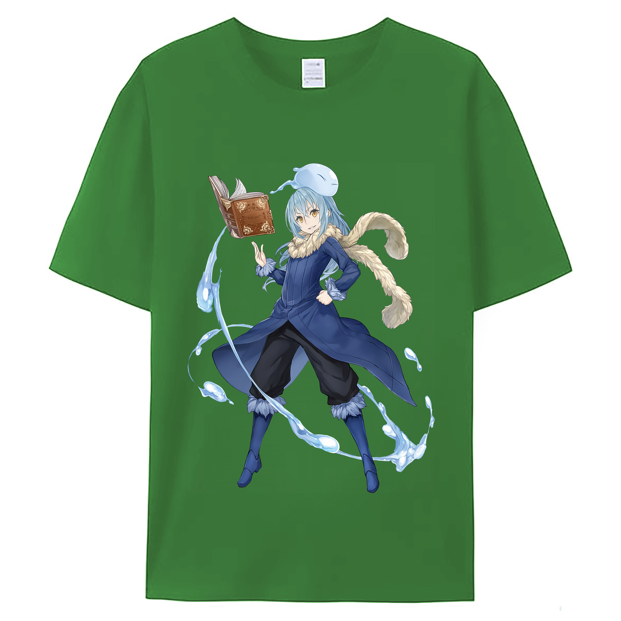 （画像用） 転スラ Regarding Reincarnated to Slime レディースカジュアルプリントTシャツ（綿100％）